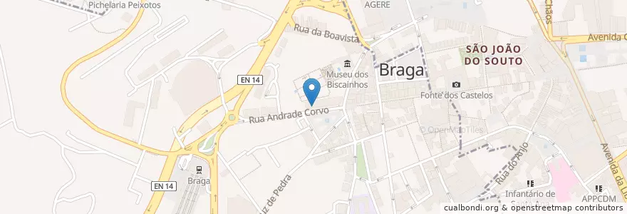 Mapa de ubicacion de Seiko Japanese Restaurant en Portugal, Norte, Braga, Cávado, Braga, Maximinos, Sé E Cividade.