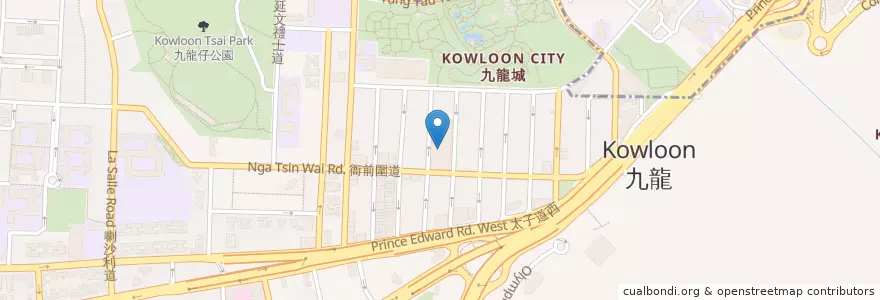 Mapa de ubicacion de Kowloon City Market Cooked Food Centre en China, Guangdong, Hong Kong, Kowloon, New Territories, Kowloon City District.