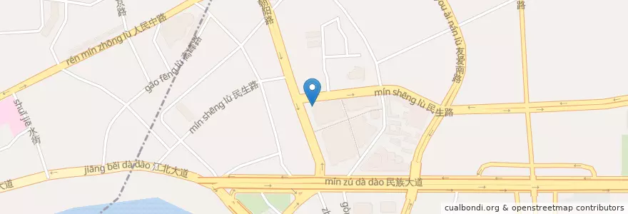 Mapa de ubicacion de Mr. U Taste en China, Guangxi, Nanning City, Qingxiu District.