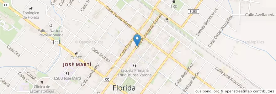 Mapa de ubicacion de Paladar en Küba, Camagüey, Florida, Ciudad De Florida.