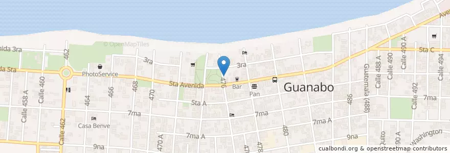 Mapa de ubicacion de Por la Habana lo más grande en Cuba, La Habana, Habana Del Este.