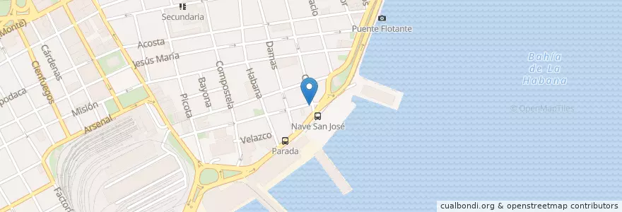 Mapa de ubicacion de Paco's Mar en کوبا, La Habana.