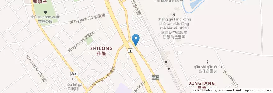 Mapa de ubicacion de 和德藥局 en 臺灣, 高雄市, 橋頭區.