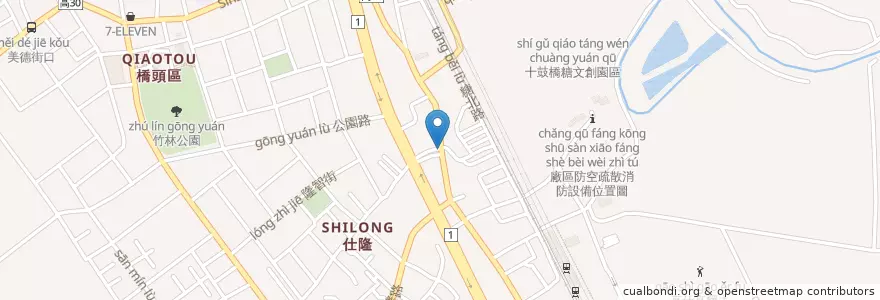Mapa de ubicacion de 照安藥局 en Taïwan, Kaohsiung, 橋頭區.