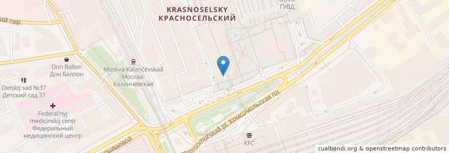 Mapa de ubicacion de Хлеб Насущный экспресс en Russia, Central Federal District, Moscow, Central Administrative Okrug, Krasnoselsky District.