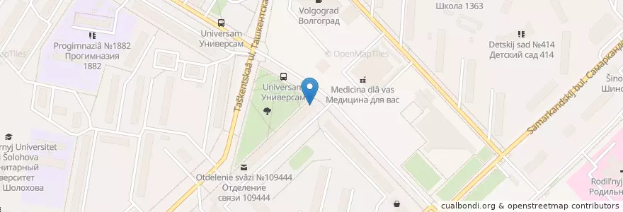 Mapa de ubicacion de ГорЗдрав en Rusia, Distrito Federal Central, Москва, Юго-Восточный Административный Округ, Район Выхино-Жулебино.