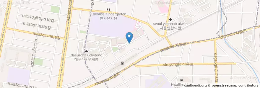 Mapa de ubicacion de 송림한식 en Coreia Do Sul, Chungcheong Do Sul, 천안시, 동남구, 봉명동.