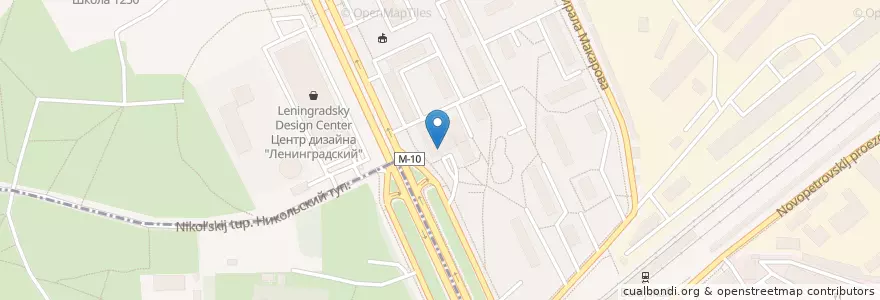 Mapa de ubicacion de М-Аптека en Rusland, Centraal Federaal District, Moskou, Северный Административный Округ, Войковский Район.