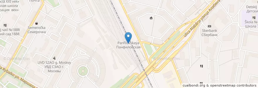 Mapa de ubicacion de Кофе Хауз en 러시아, Центральный Федеральный Округ, Москва, Район Сокол.