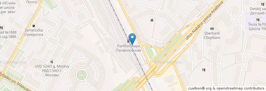 Mapa de ubicacion de Кофе Хауз en روسیه, Центральный Федеральный Округ, Москва, Район Сокол.