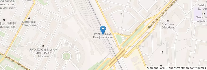 Mapa de ubicacion de ВкусВилл en 俄罗斯/俄羅斯, Центральный Федеральный Округ, Москва, Район Сокол.