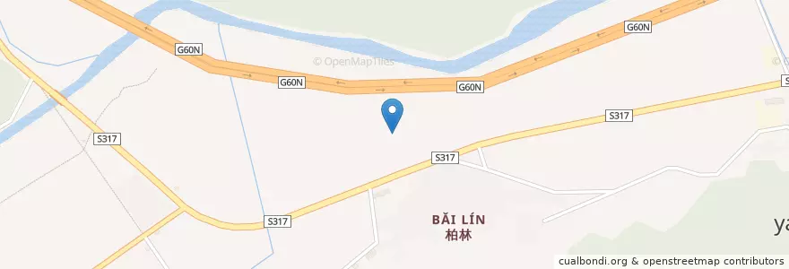 Mapa de ubicacion de 杨林镇 en 中国, 浙江省, 衢州市, 开化县 (Kaihua), 杨林镇.