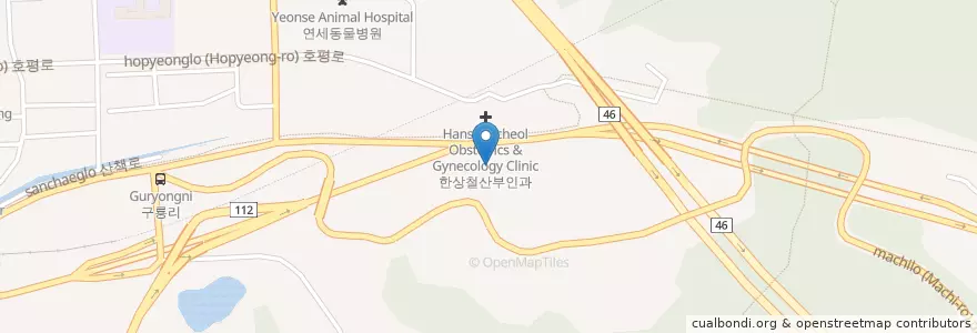 Mapa de ubicacion de GS-LPG 호평충전소 en 대한민국, 경기도, 남양주.