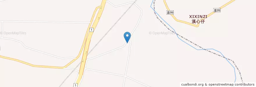 Mapa de ubicacion de 天聖廟 en Taiwan, 臺灣省, 嘉義縣, 大林鎮.