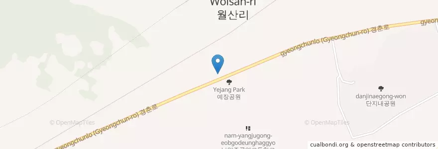 Mapa de ubicacion de SK달뫼주유소 en Südkorea, Gyeonggi-Do, 남양주.