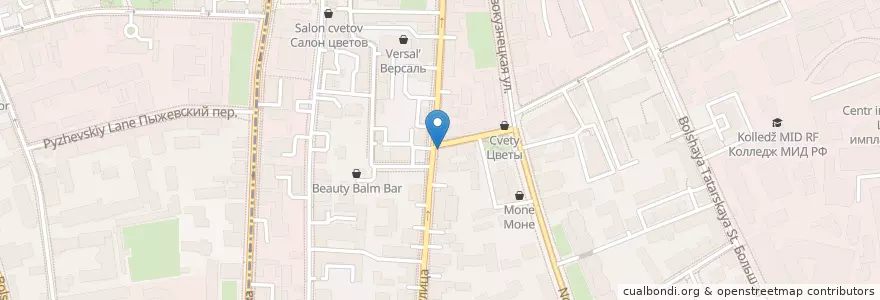 Mapa de ubicacion de Волконский en روسيا, Центральный Федеральный Округ, Москва, Центральный Административный Округ, Район Замоскворечье.