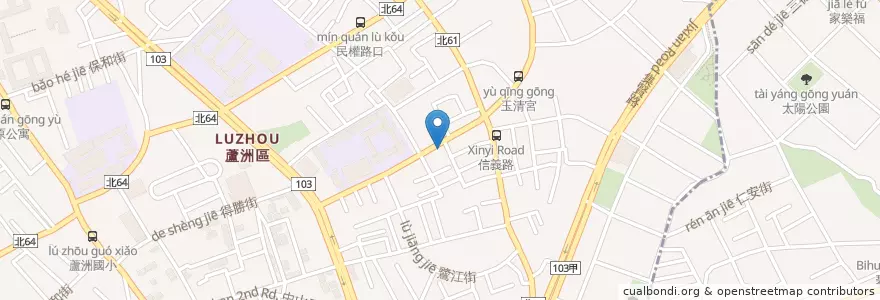 Mapa de ubicacion de 杏昌藥局 en Taiwán, Nuevo Taipéi, 蘆洲區.