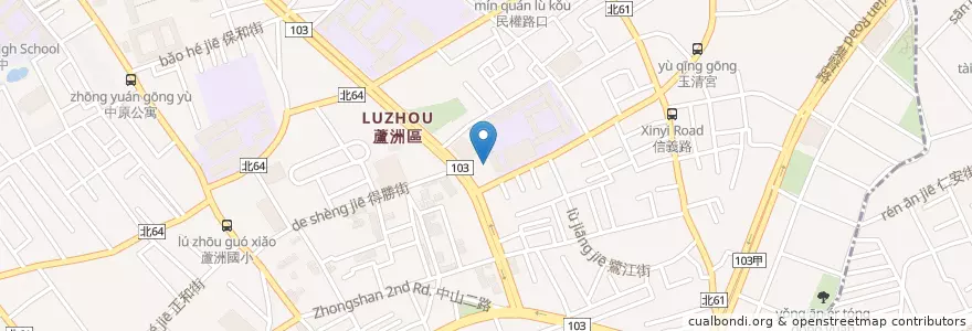 Mapa de ubicacion de 濟天宮 en 臺灣, 新北市, 蘆洲區.