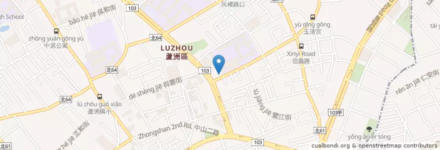 Mapa de ubicacion de 上晴牙醫診所 en Тайвань, Новый Тайбэй, 蘆洲區.