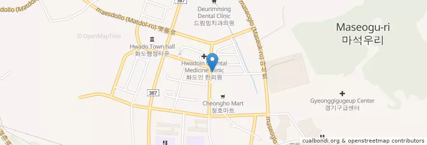 Mapa de ubicacion de Lotteria en Korea Selatan, Gyeonggi, 남양주.