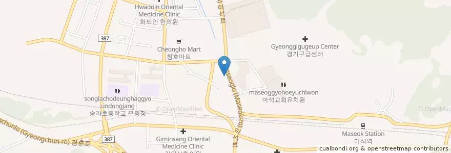 Mapa de ubicacion de 59쌀피자 en 대한민국, 경기도, 남양주.