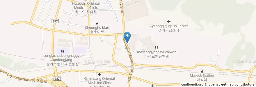 Mapa de ubicacion de 배달의쌀국수 en Corée Du Sud, Gyeonggi, 남양주.