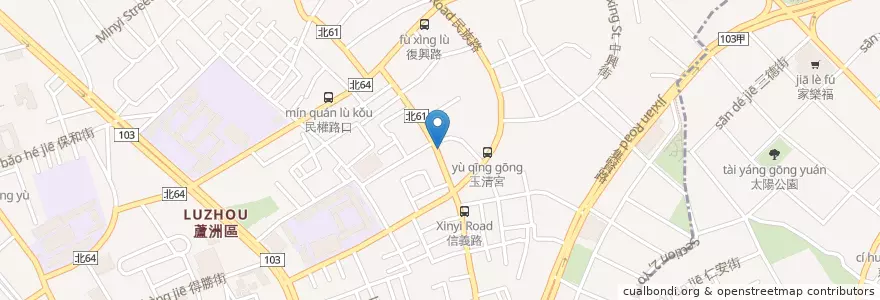 Mapa de ubicacion de 勝原堂中醫診所 en 台湾, 新北市, 蘆洲区.