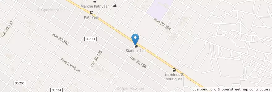 Mapa de ubicacion de Station OTAM en ブルキナファソ, Centre, Kadiogo, ワガドゥグー.
