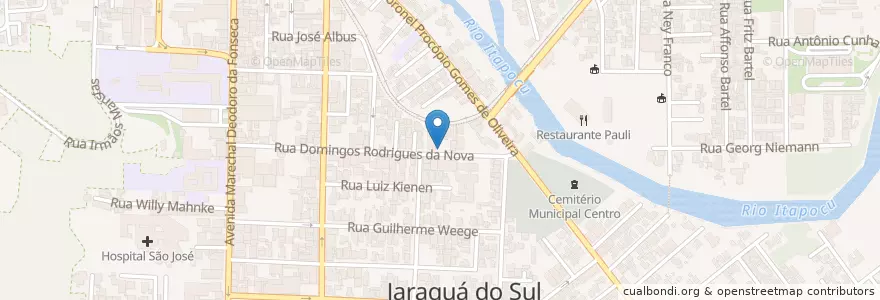 Mapa de ubicacion de Street Burger en 巴西, 南部, 圣卡塔琳娜, Região Geográfica Intermediária De Joinville, Microrregião De Joinville, Jaraguá Do Sul.