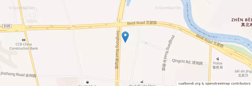 Mapa de ubicacion de 金平之家 en 中国, 上海市, 长宁区.