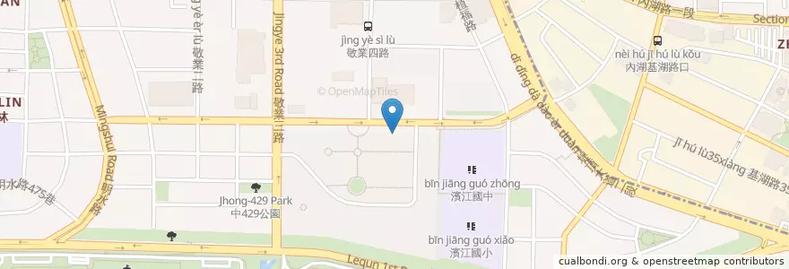 Mapa de ubicacion de 五嫂大腸蚵仔麵線 en تايوان, تايبيه الجديدة, تايبيه, 中山區, 內湖區.