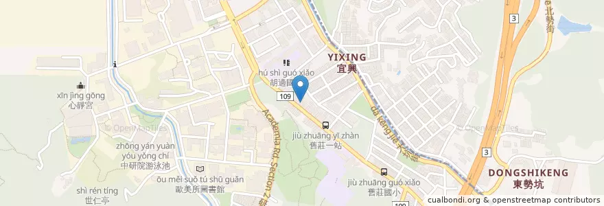 Mapa de ubicacion de 三合鐵板燒 en تایوان, 新北市, تایپه, 南港區.