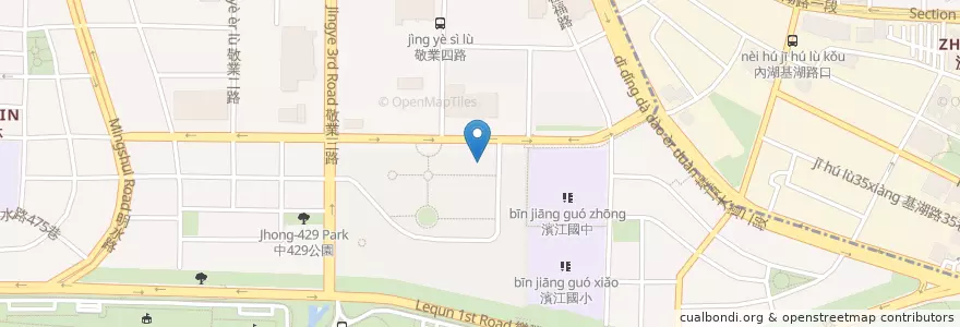 Mapa de ubicacion de The Soup Spoon匙碗湯 en Taiwan, Nuova Taipei, Taipei, Distretto Di Zhongshan, Distretto Di Neihu.