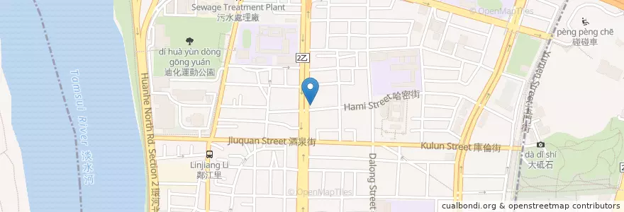 Mapa de ubicacion de 阿一排骨 en Taiwan, New Taipei, Taipei, Datong District.