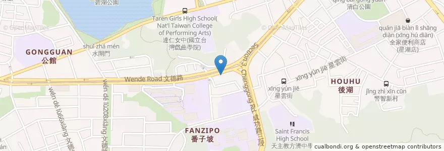 Mapa de ubicacion de 霸味薑母鴨 en 台湾, 新北市, 台北市, 内湖区.