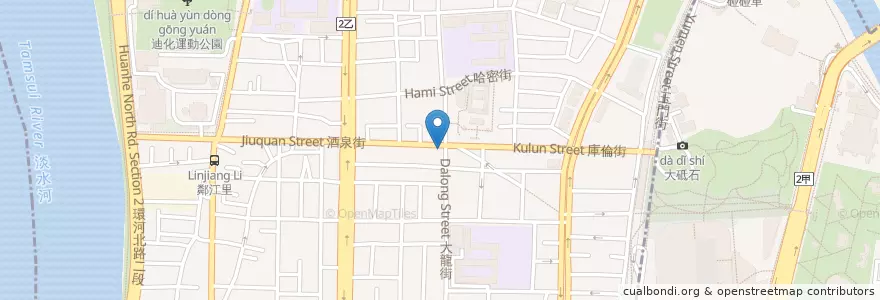Mapa de ubicacion de 新口味鹽酥雞 en 台湾, 新北市, 台北市, 大同区.