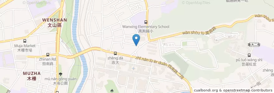 Mapa de ubicacion de shabu鮮涮涮鍋 en Тайвань, Новый Тайбэй, Тайбэй, 文山區.