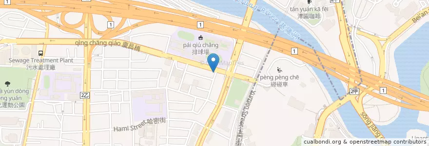 Mapa de ubicacion de 拉亞漢堡 en Taiwan, Nuova Taipei, Taipei.