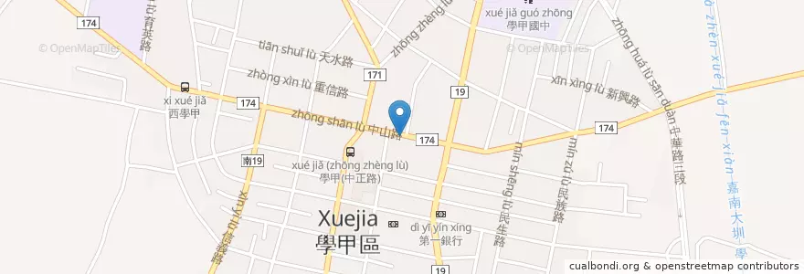 Mapa de ubicacion de 三多一吉早餐店 en Taiwan, Tainan, 學甲區.