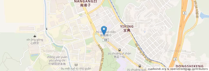 Mapa de ubicacion de 客家人麵攤 en Тайвань, Новый Тайбэй, Тайбэй, 南港區.