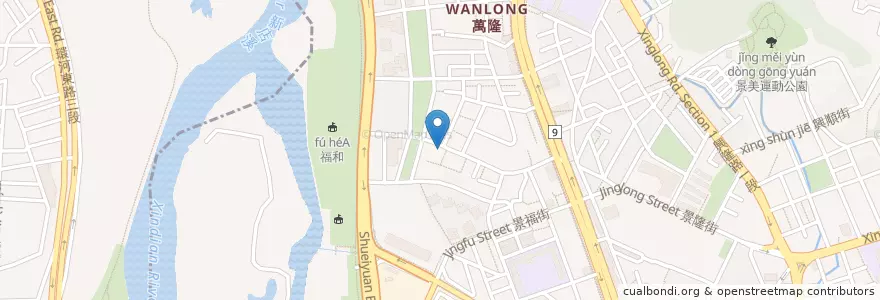 Mapa de ubicacion de 花花姐姐工作坊 en Taïwan, Nouveau Taipei, Taipei, District De Wenshan.