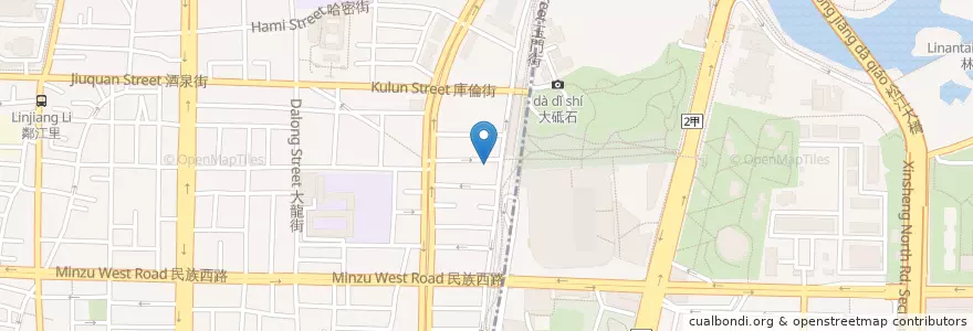 Mapa de ubicacion de 早安美芝城圓山活力捷運 en 타이완, 신베이 시, 타이베이시.