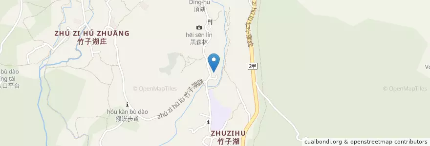 Mapa de ubicacion de 田園休閒餐廳 en 台湾, 新北市, 台北市, 北投区.