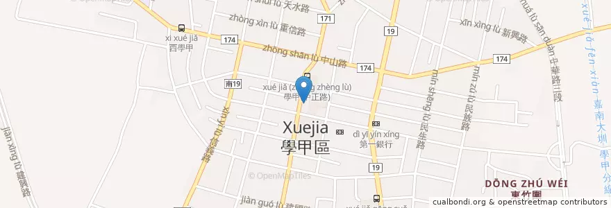 Mapa de ubicacion de 好口味韓式泡菜 en تايوان, تاينان, 學甲區.