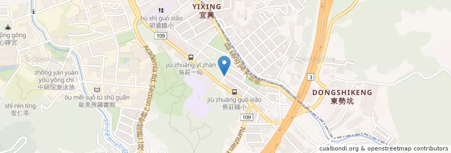 Mapa de ubicacion de 福來食坊 en Тайвань, Новый Тайбэй, Тайбэй, 南港區.