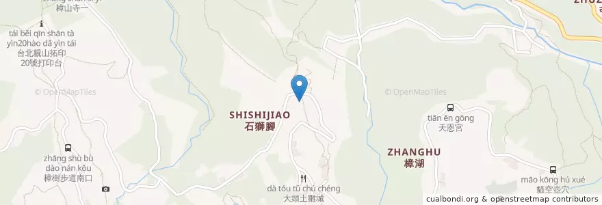 Mapa de ubicacion de 東昇園 en Taiwan, 新北市, Taipei, 文山區.