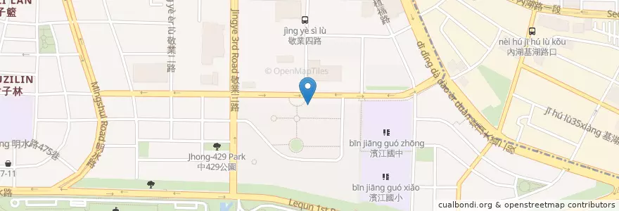 Mapa de ubicacion de 川田涮涮鍋 en Taiwan, New Taipei, Taipei, Zhongshan District.