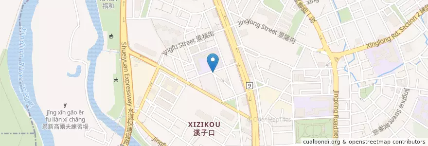 Mapa de ubicacion de 黃家小吃 en تايوان, تايبيه الجديدة, تايبيه, 文山區.