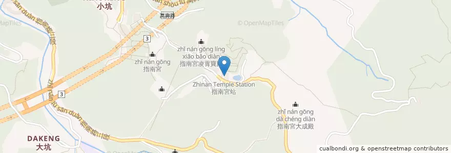 Mapa de ubicacion de 迎仙珍館 en 臺灣, 新北市, 臺北市, 文山區.