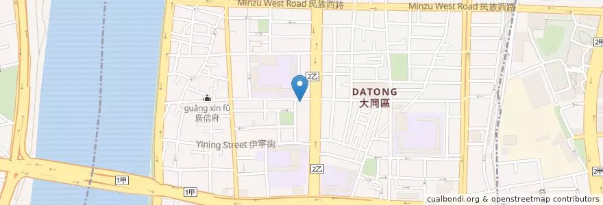 Mapa de ubicacion de 武吉家 en تایوان, 新北市, تایپه, 大同區.